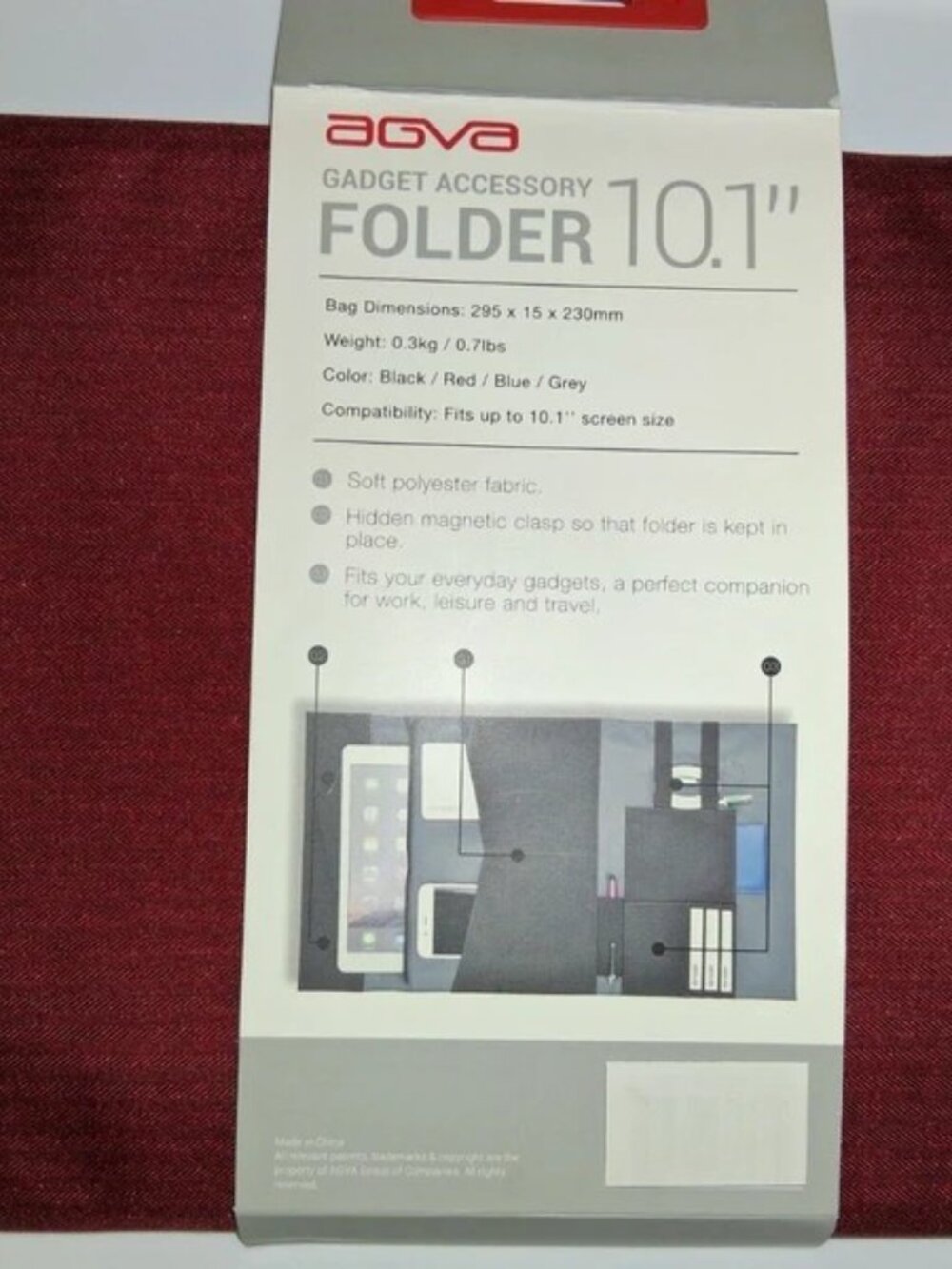 Agva 10.1" Gadget Accessory Folder - Picture 2 of 3